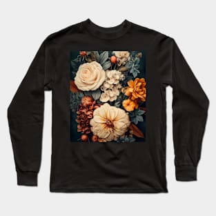 Aesthetic Cottagecore Vintage Flowers Botanical Long Sleeve T-Shirt